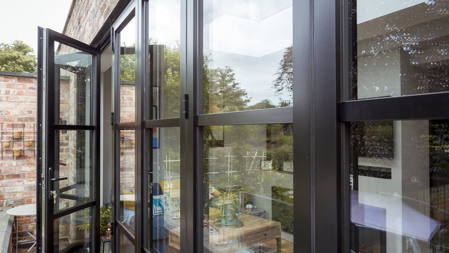 close up bifold door