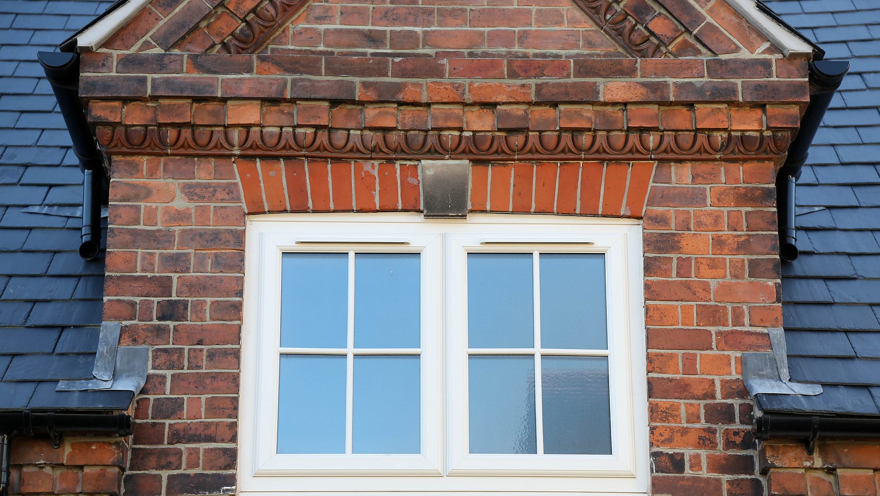 upvc windows in white with astragal bars