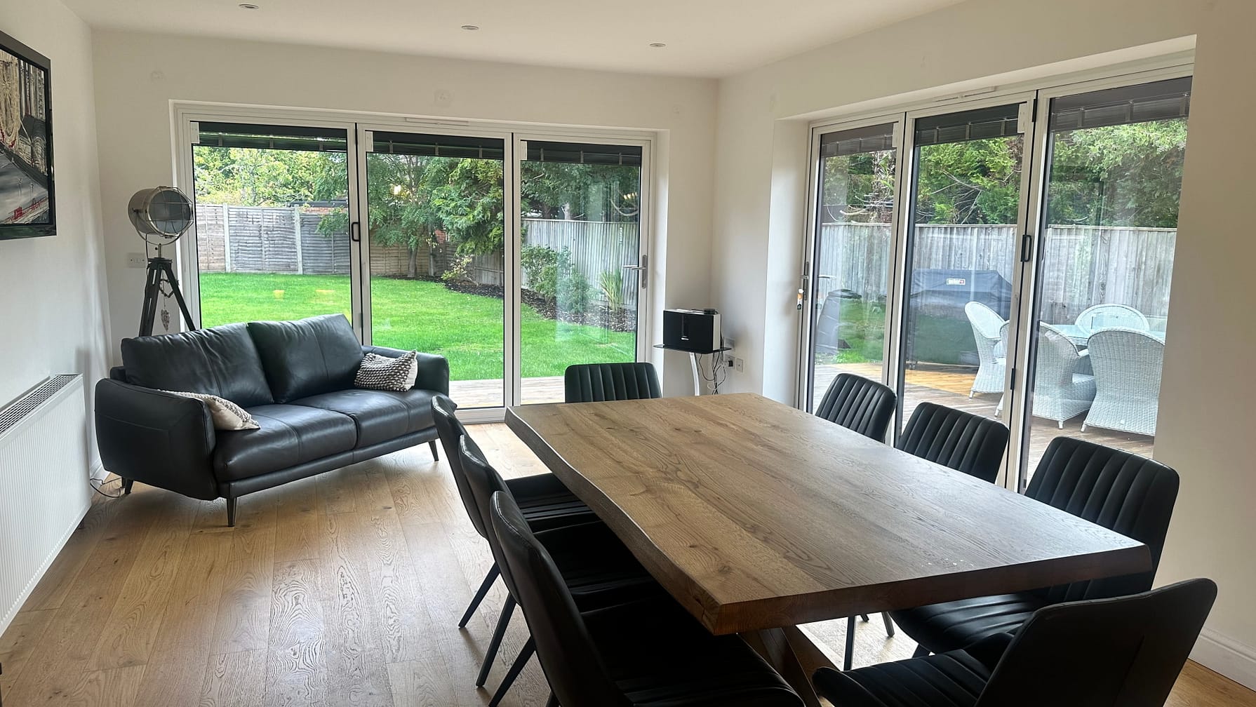 bifold doors with integral blinds