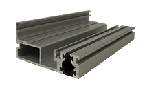 Low aluminium threshold with rebate for aluminium bifold door