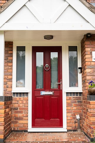red composite door installation
