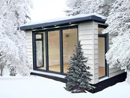 christmas garden room setting