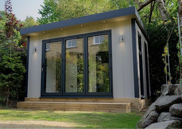 3 panel bifold doors on garden room