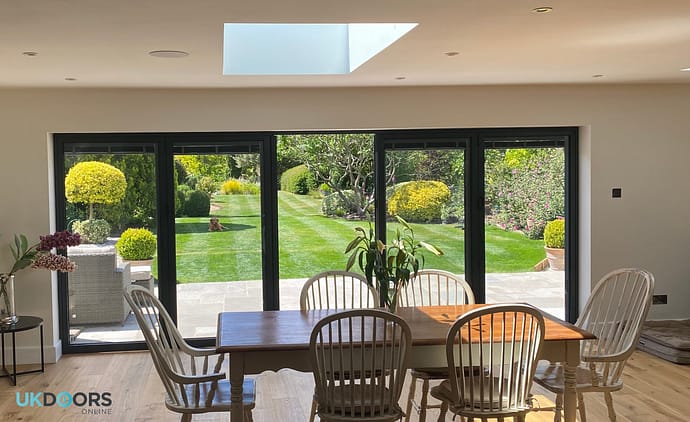 double glazed aluminium bifold doors