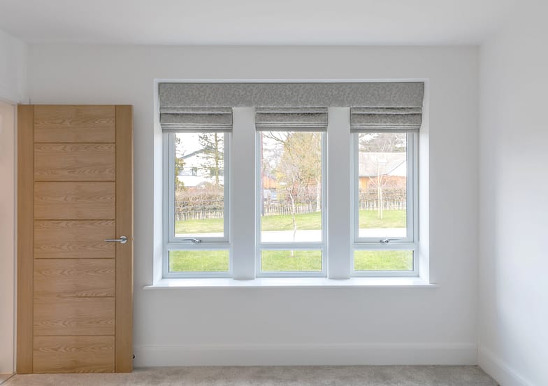Double glazed uPVC window in bedroom