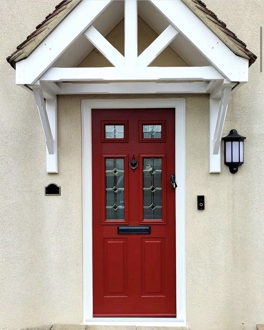 red front door