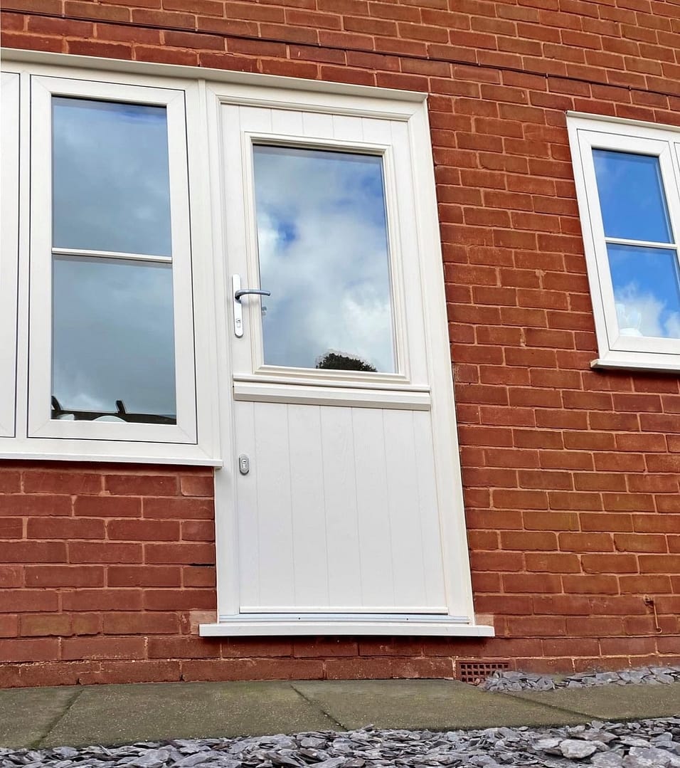 white composite door