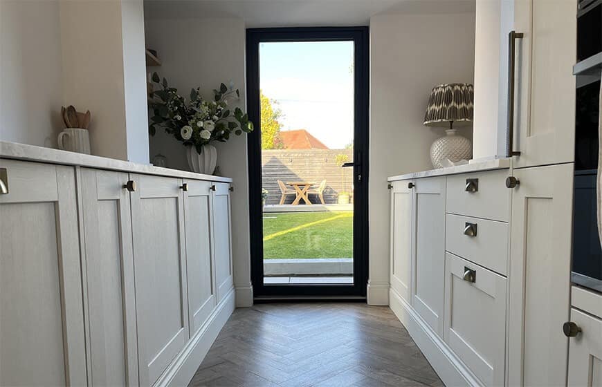 double glazed aluminium door as standard